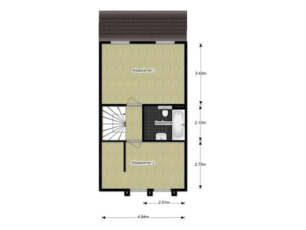 Floorplan - Dijkgraaf 106, 1689 WH Zwaag